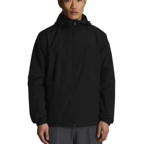 Lyle Scott Tonal Eagle Zip Through Hooded Jet Black Softshell Jacket