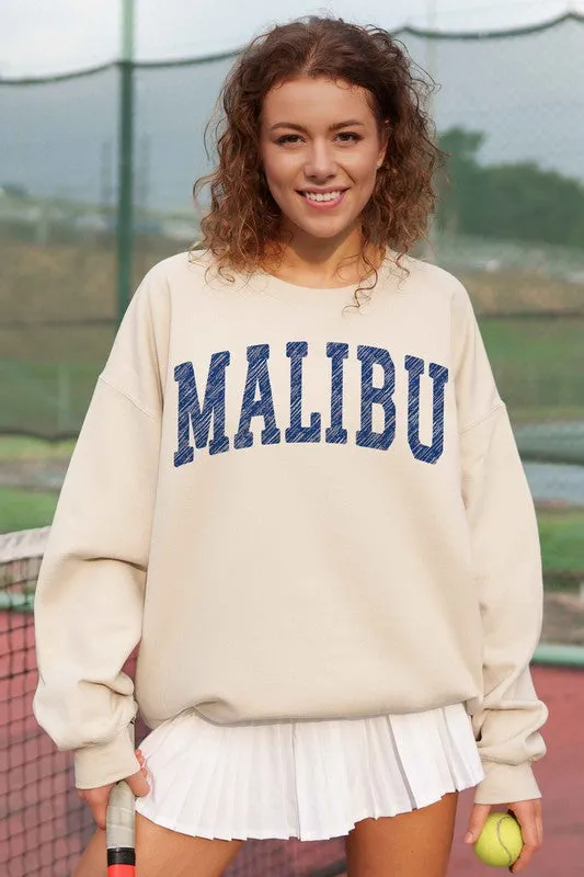 MALIBU CALIFORNIA OVERSIZED SWEATSHIRT -Online Only