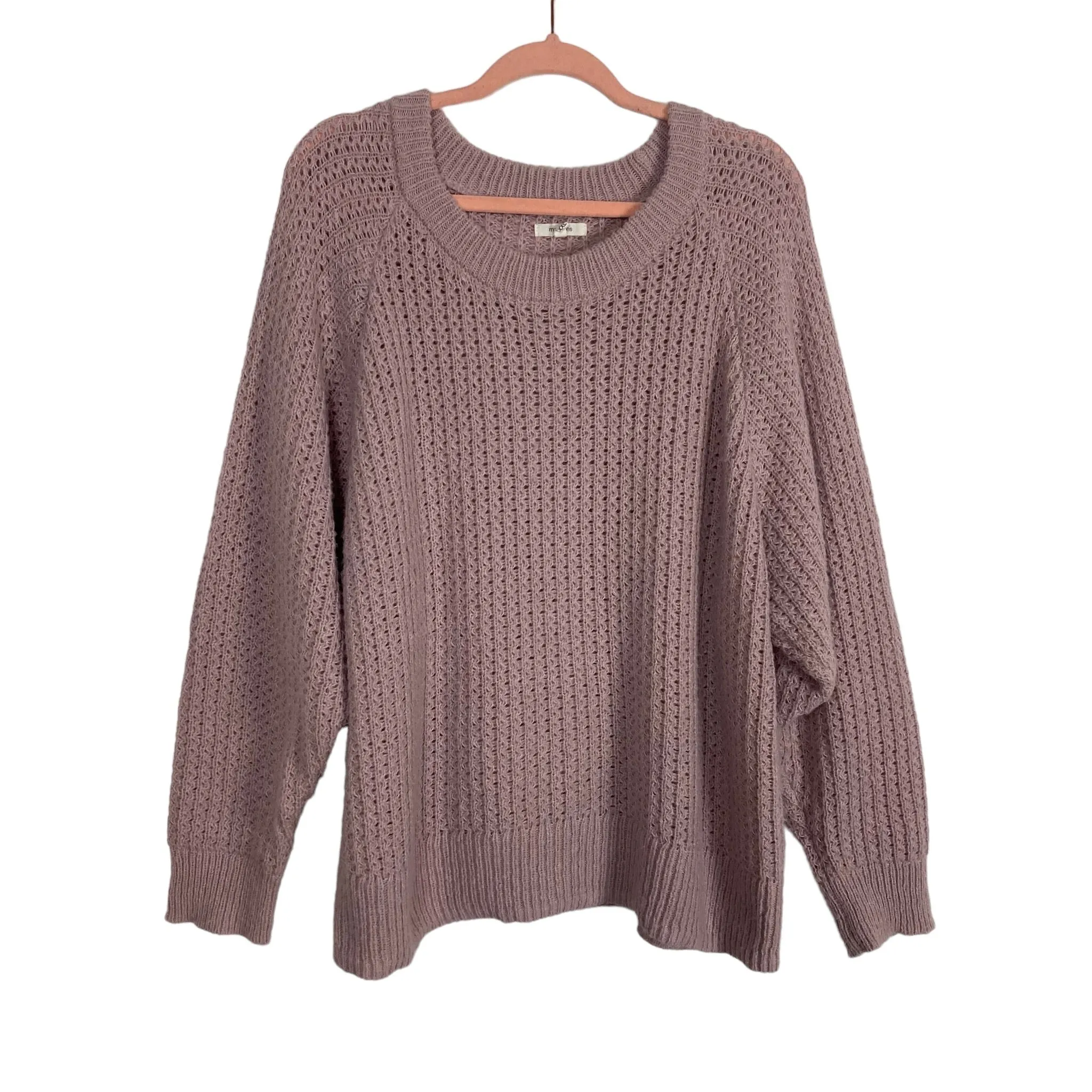 Maurices Lilac Open Knit Sweater- Size XXL (sold out online)