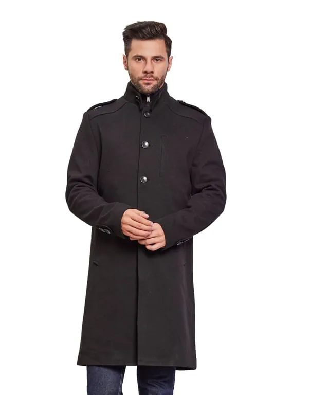 Men Coat Black Color