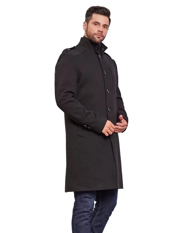 Men Coat Black Color