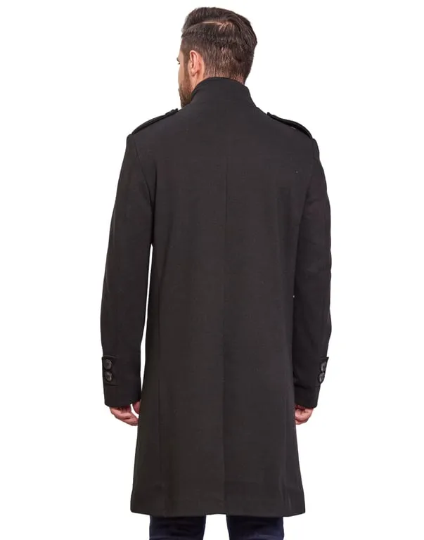 Men Coat Black Color