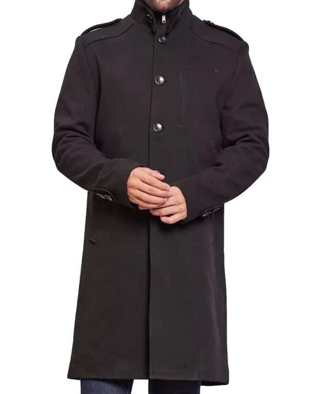 Men Coat Black Color