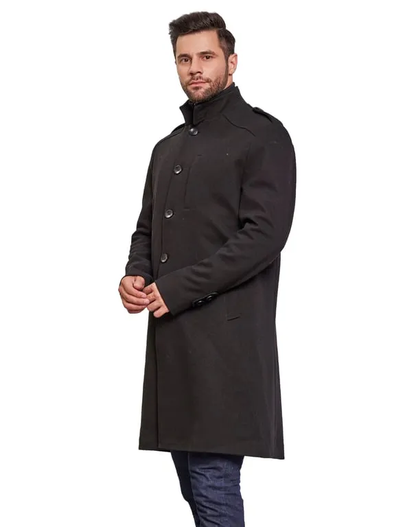 Men Coat Black Color