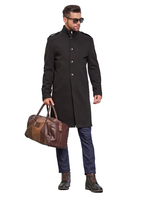 Men Coat Black Color