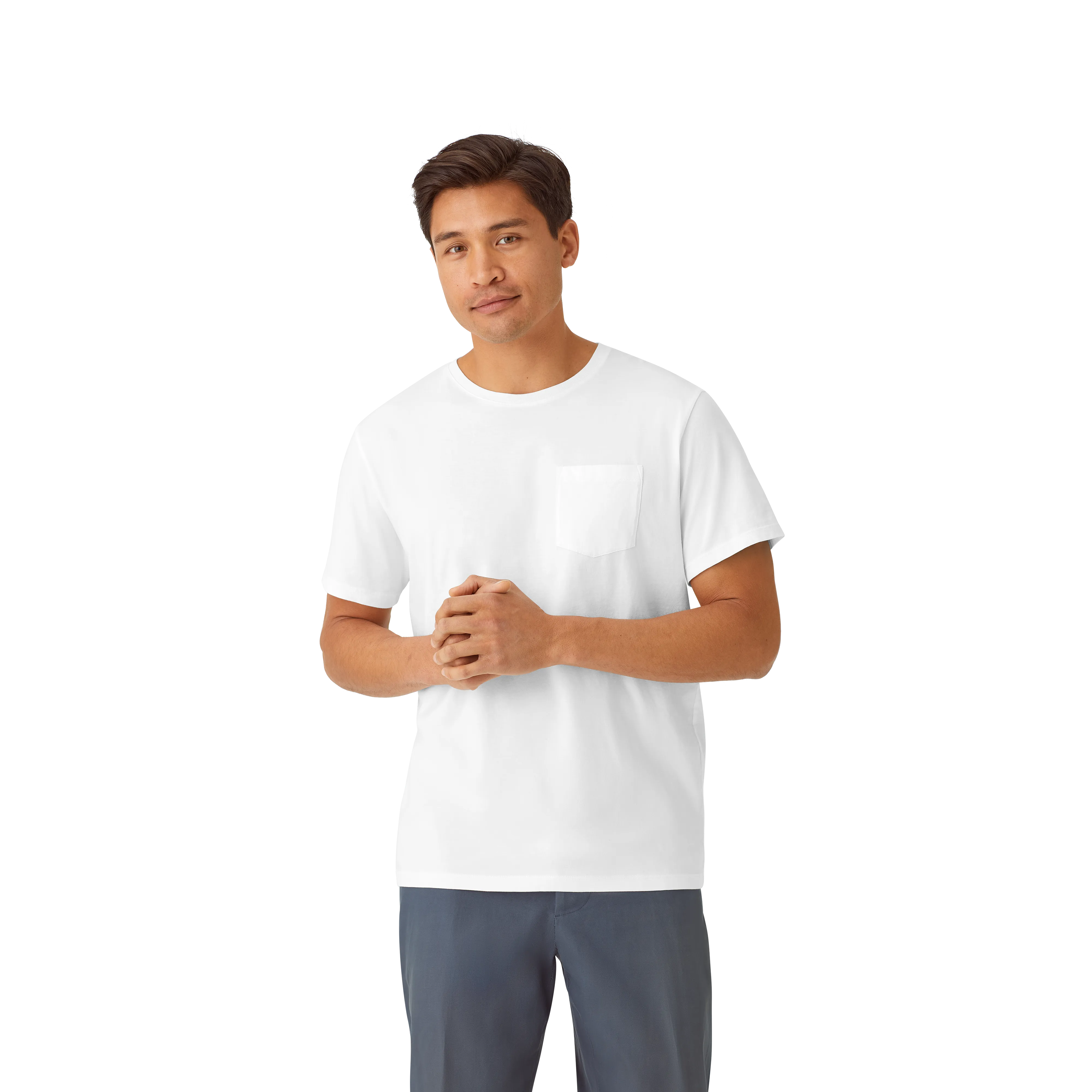 Men's Pima Cotton Pocket Crew Neck T-Shirt 3-Pack