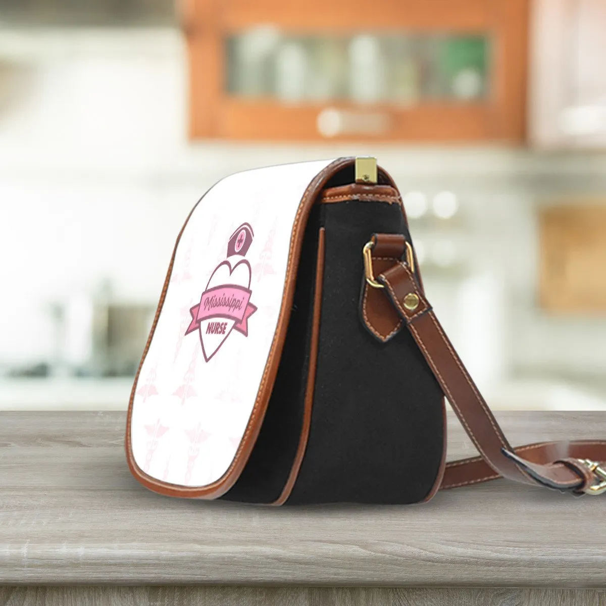 Mississippi Nurse Saddle Bag Pink