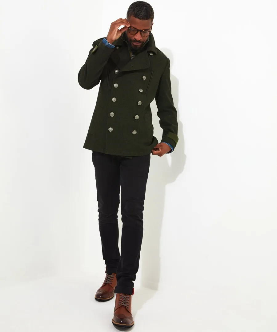 Mixing It Up Military Coat