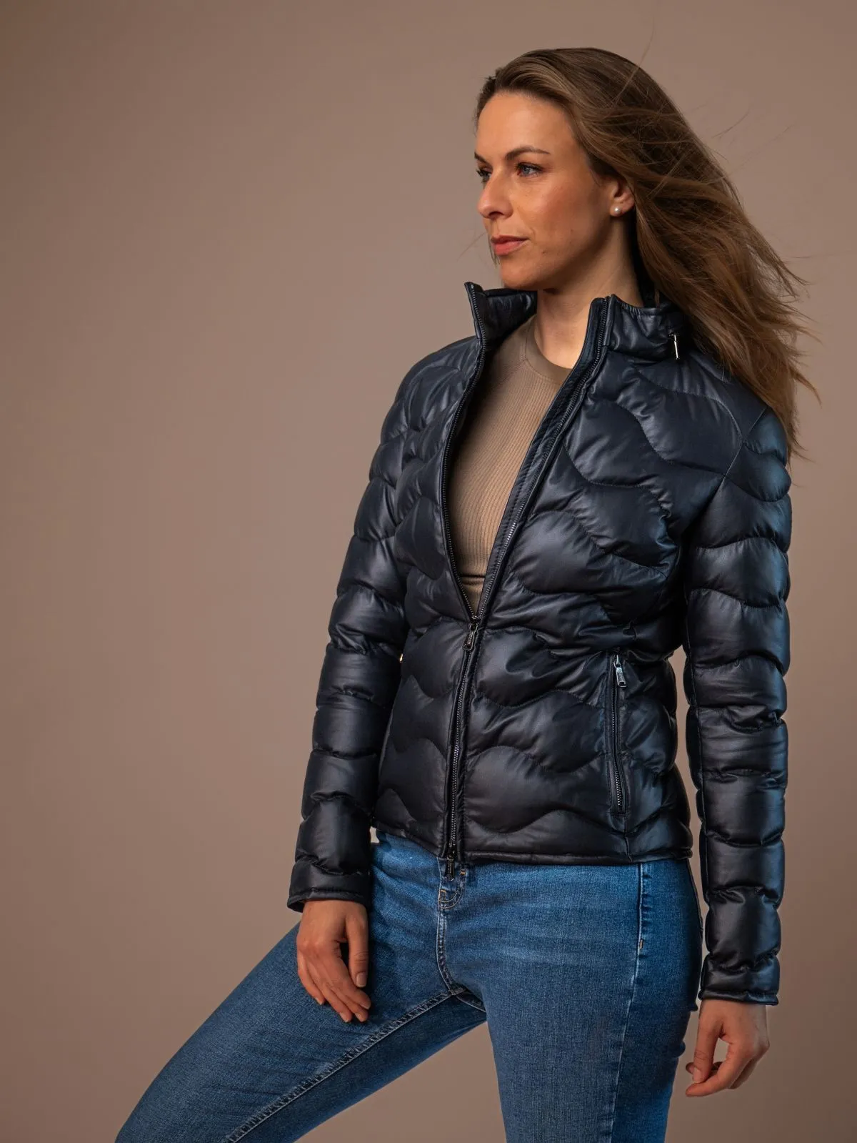 Monterey Ladies Leather Down Jacket, 2.699,00 €