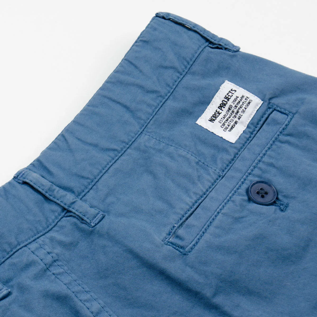 Norse Projects - Aros Light Twill Shorts - Marginal Blue