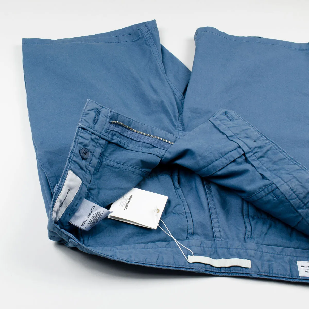 Norse Projects - Aros Light Twill Shorts - Marginal Blue