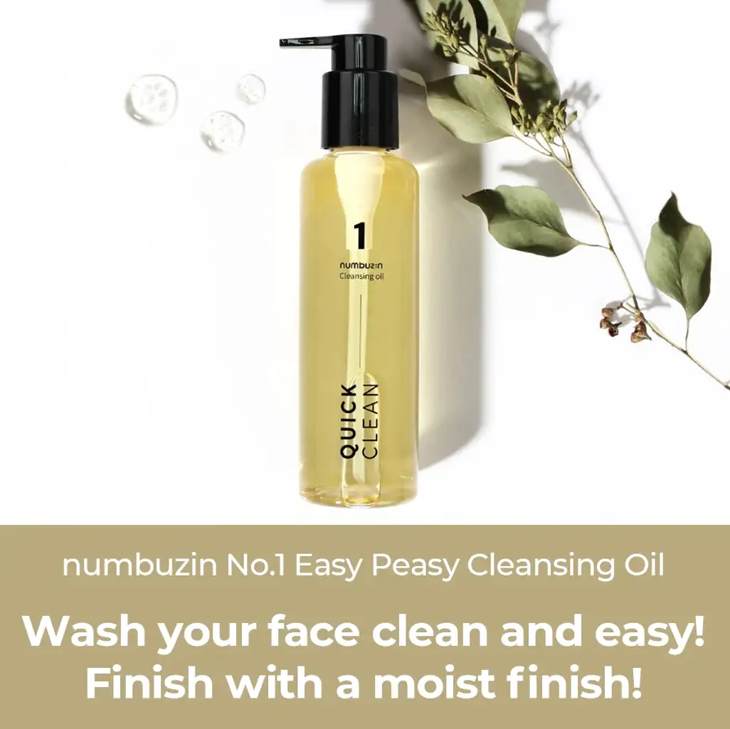 NUMBUZIN No.1 Easy Peasy Cleansing Oil 200ml Pore Sebum Deep Facial Cleanser Moisture Beauty Cosmetics Blackheads