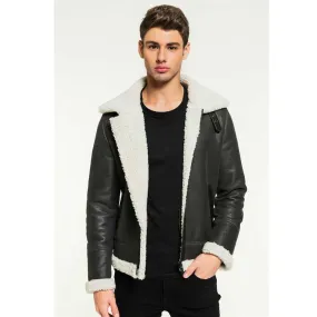 Original Black b3 bomber jacket for men | Shearling Bomber jackets