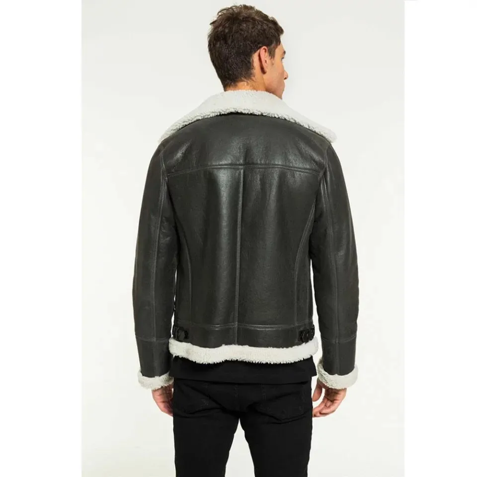 Original Black b3 bomber jacket for men | Shearling Bomber jackets