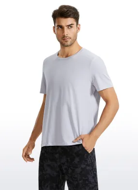 Pima Cotton Short Sleeve Round Neck