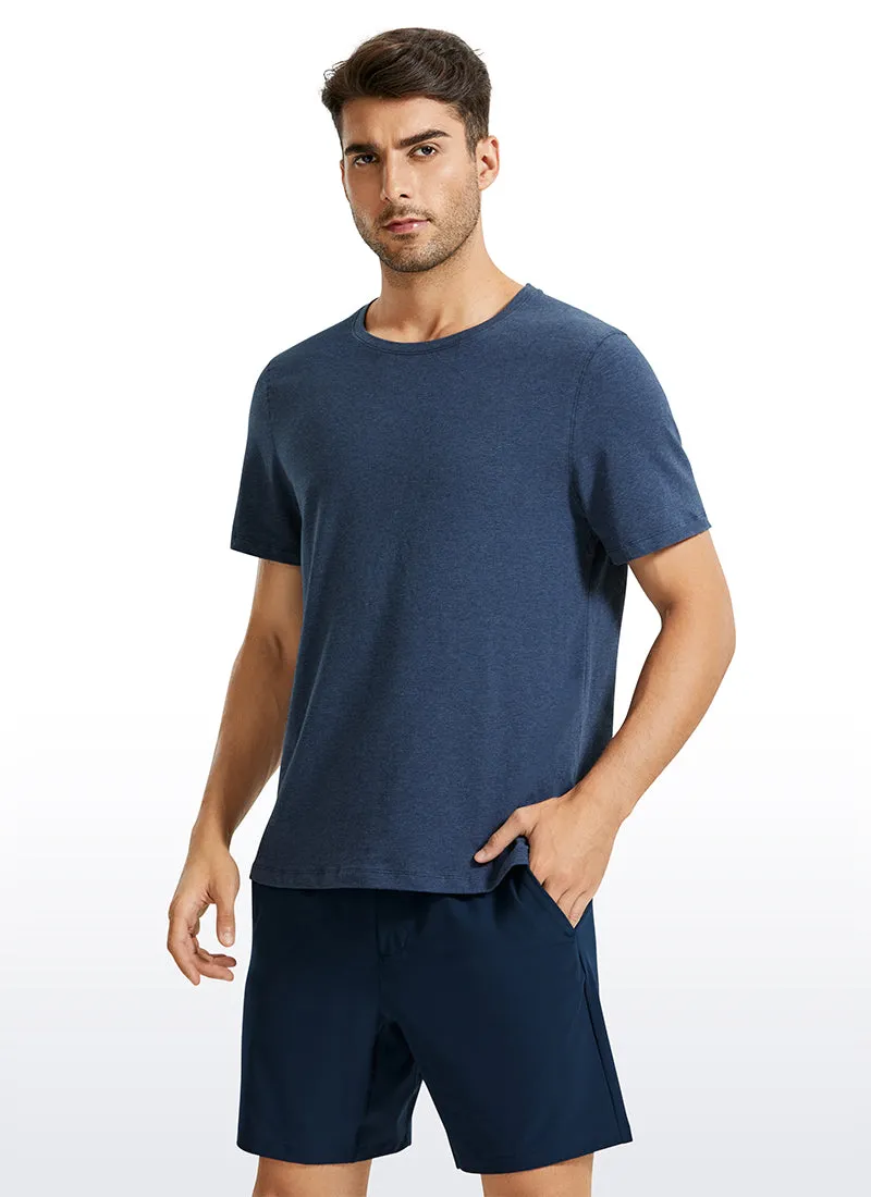 Pima Cotton Short Sleeve Round Neck