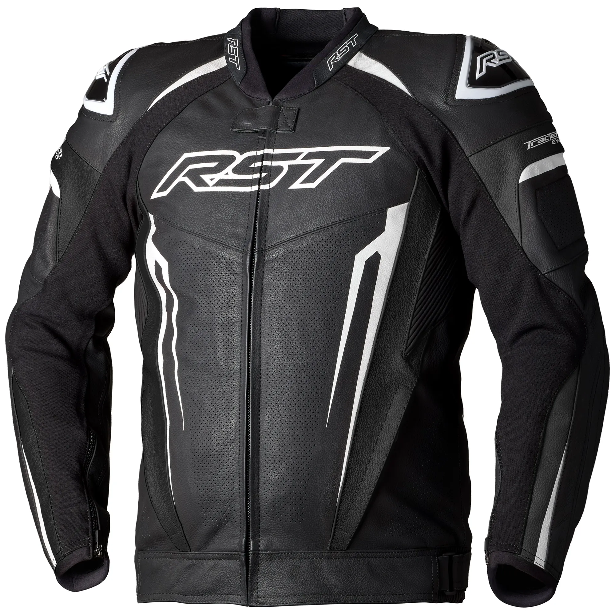 RST Tractech Evo 5 Leather Jacket - White