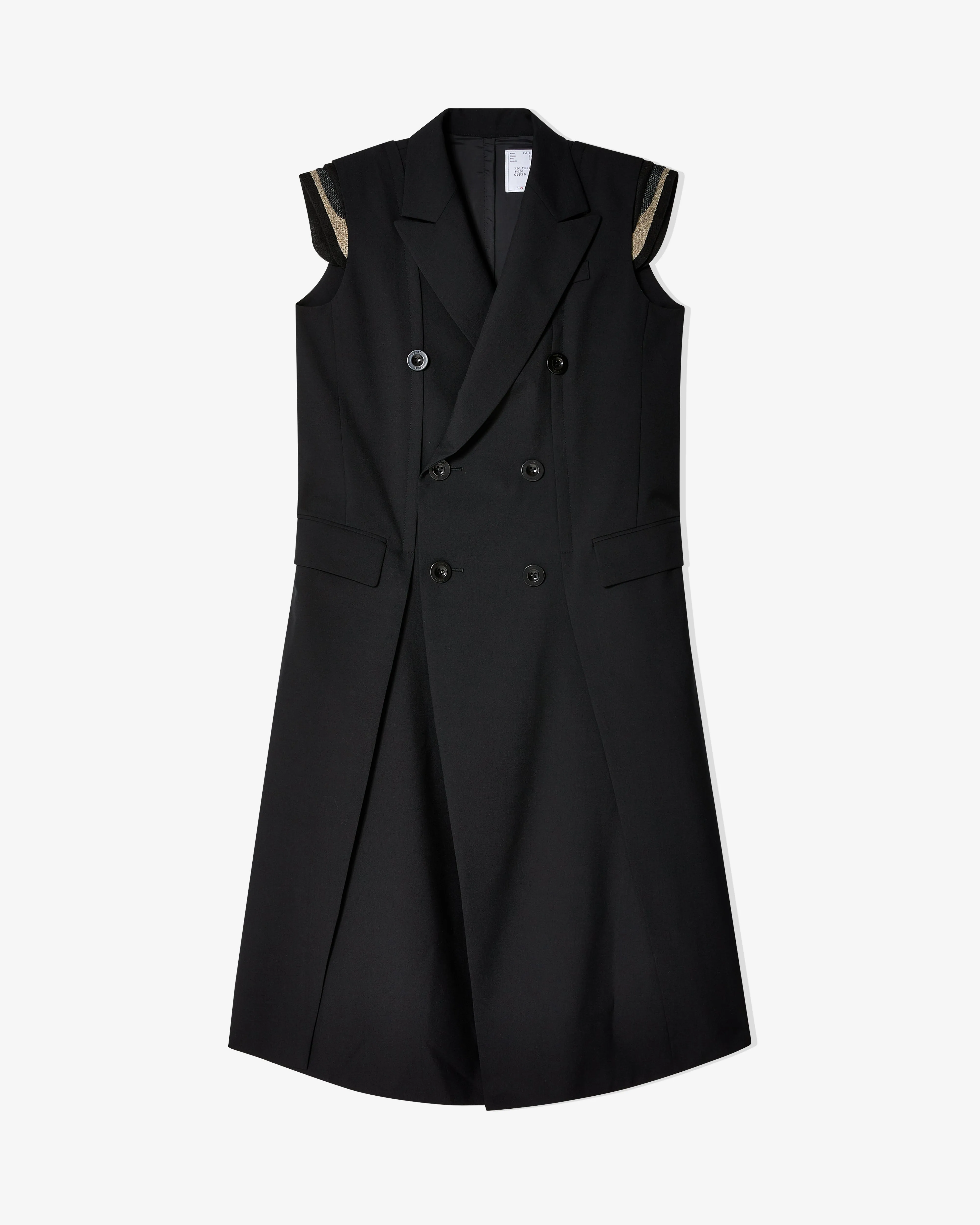 Sacai - Women's Sleeveless Coat - (Black)