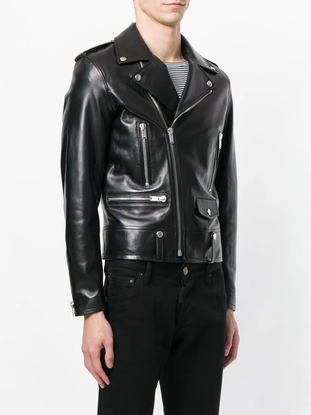 Saint Laurent Veste de motard