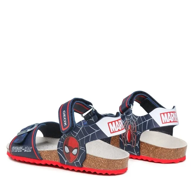 SANDALI  GEOX JUNIOR J GHITA SPIEDERMAN NAVY/RED J358LC 000BC C0735