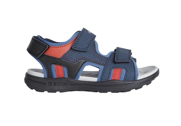 SANDALI GEOX JUNIOR J VANIETT B. B - LYCRA+DBK ST  NAVY/DK BLUE J155XB 015CE CF44M TG:28,29,30,31,32,33,34,35