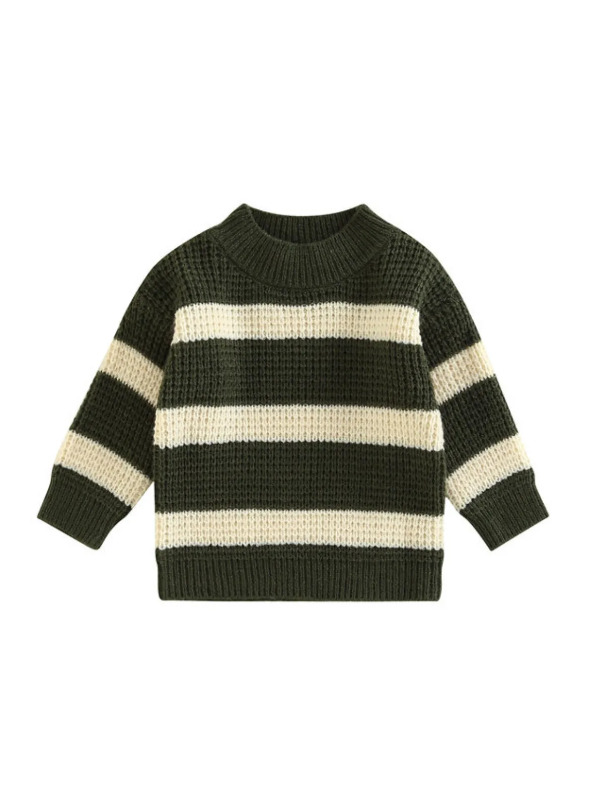 So Ideal Striped Waffle Sweater