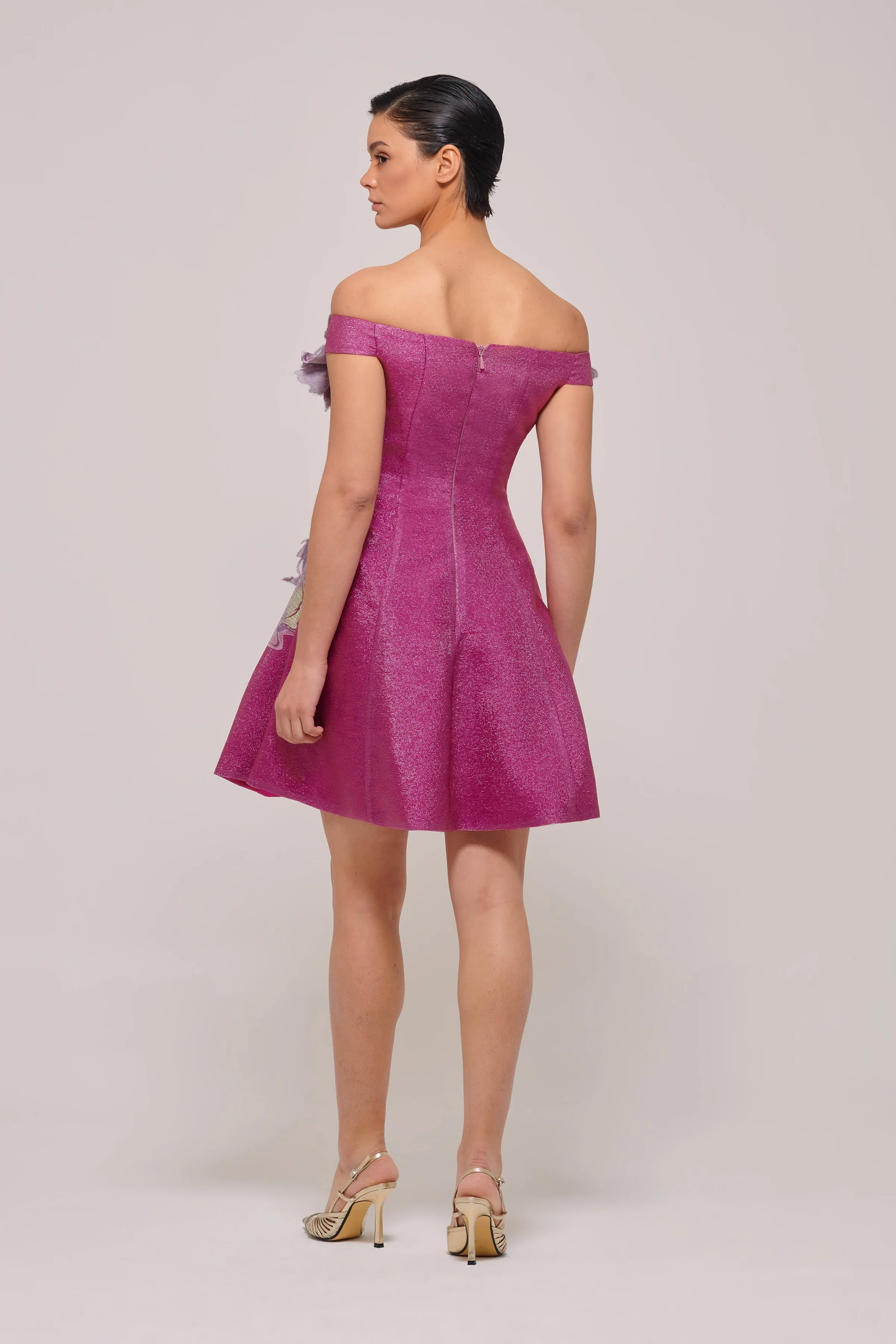 Three Dimensional Mini Cocktail Dress