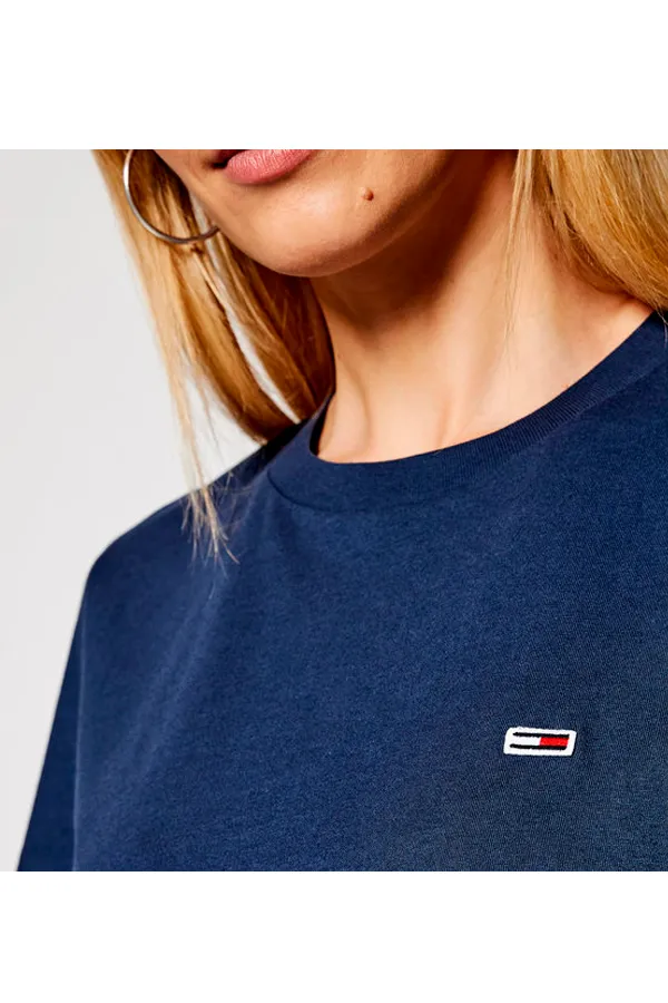 Tommy Hilfiger Women Regular Logo Tee Navy