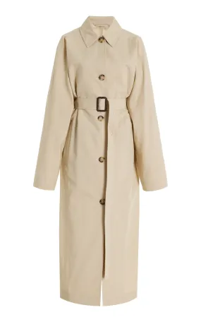 Toteme Tumbled Organic Cotton-Silk Trench Coat