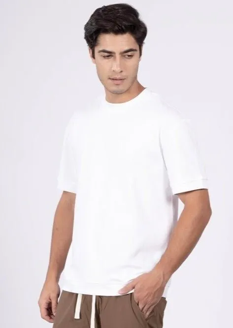 Urban Ease White Loose Fit Tee