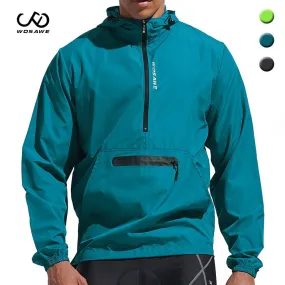 Veste / coupe-vent de cyclisme imperméable à capuche pour homme 205g WOSAWE – BL245