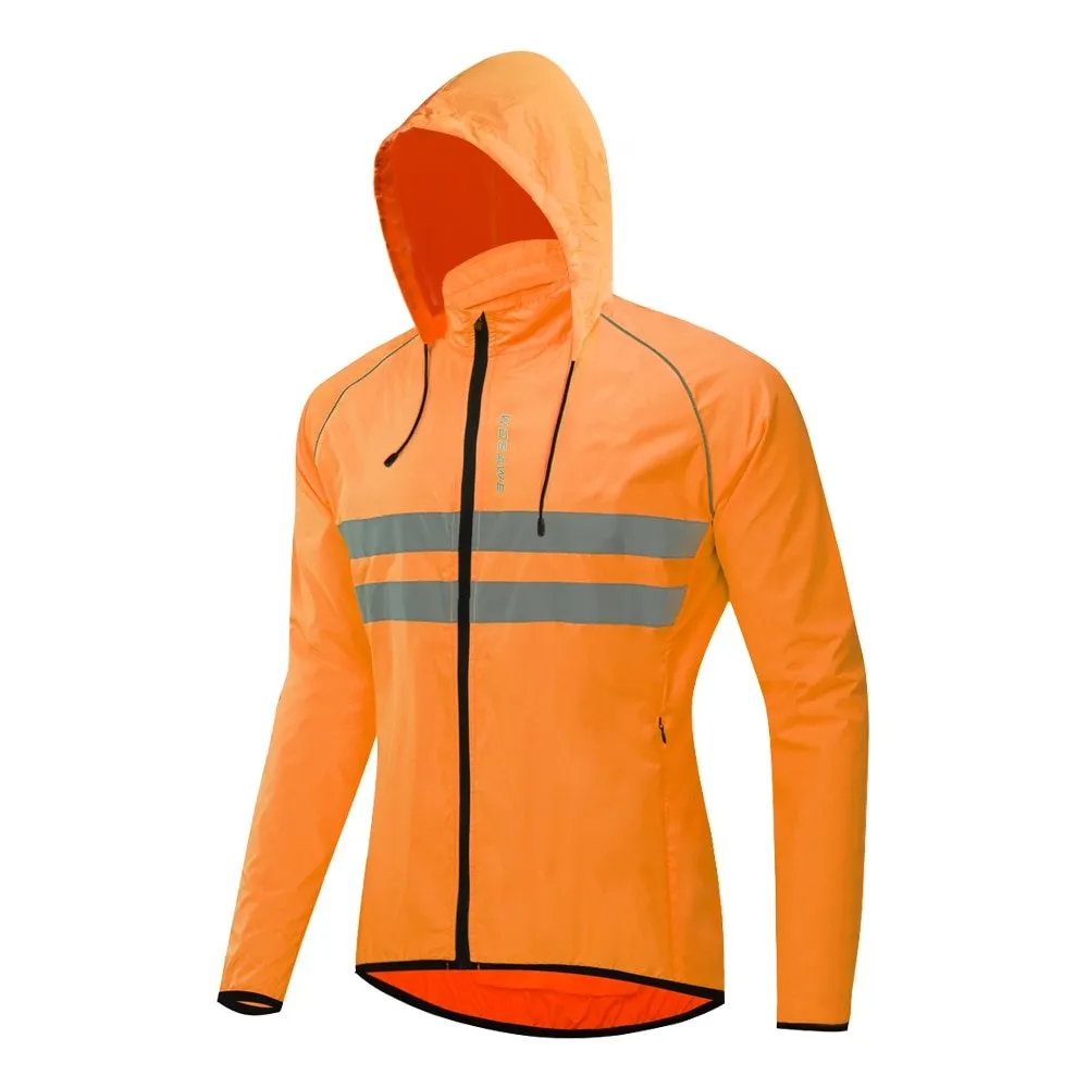 Veste / coupe-vent de cyclisme imperméable à capuche pour homme 205g WOSAWE – BL245