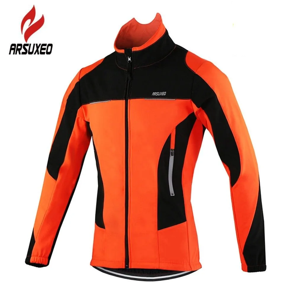 Veste de cyclisme en polaire thermique pour homme/femme ARSUXEO - 15F