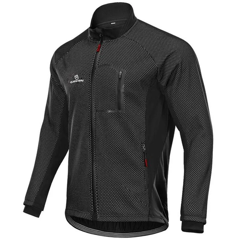 Veste de cyclisme hiver avec traitement hydrofuge à manches longues pour homme QUESHARK - QE244