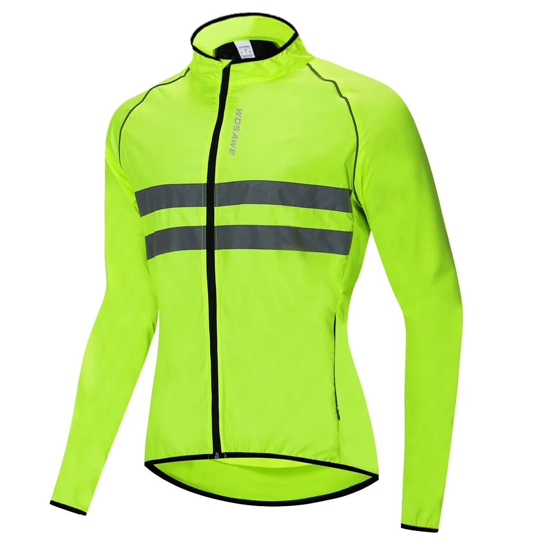 Veste de cyclisme imperméable, coupe-vent à capuche réfléchissant WOSAWE - BL225