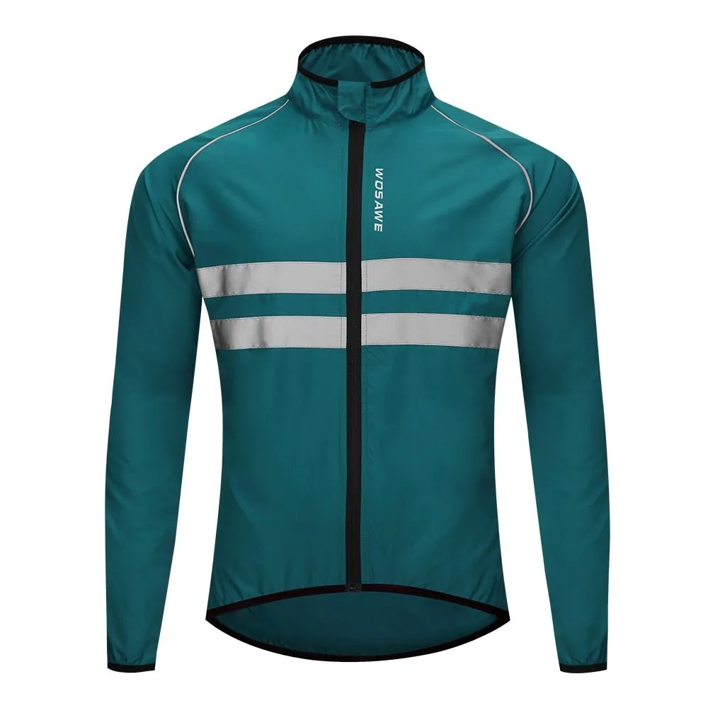 Veste de cyclisme imperméable, coupe-vent à capuche réfléchissant WOSAWE - BL225