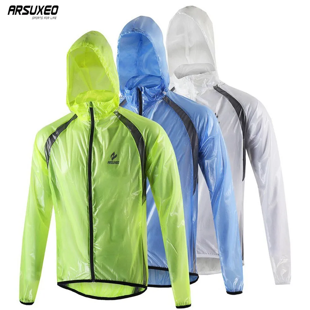 Veste de cyclisme ultra légère / coupe-vent imperméable 130g ARSUXEO - Reacher compression