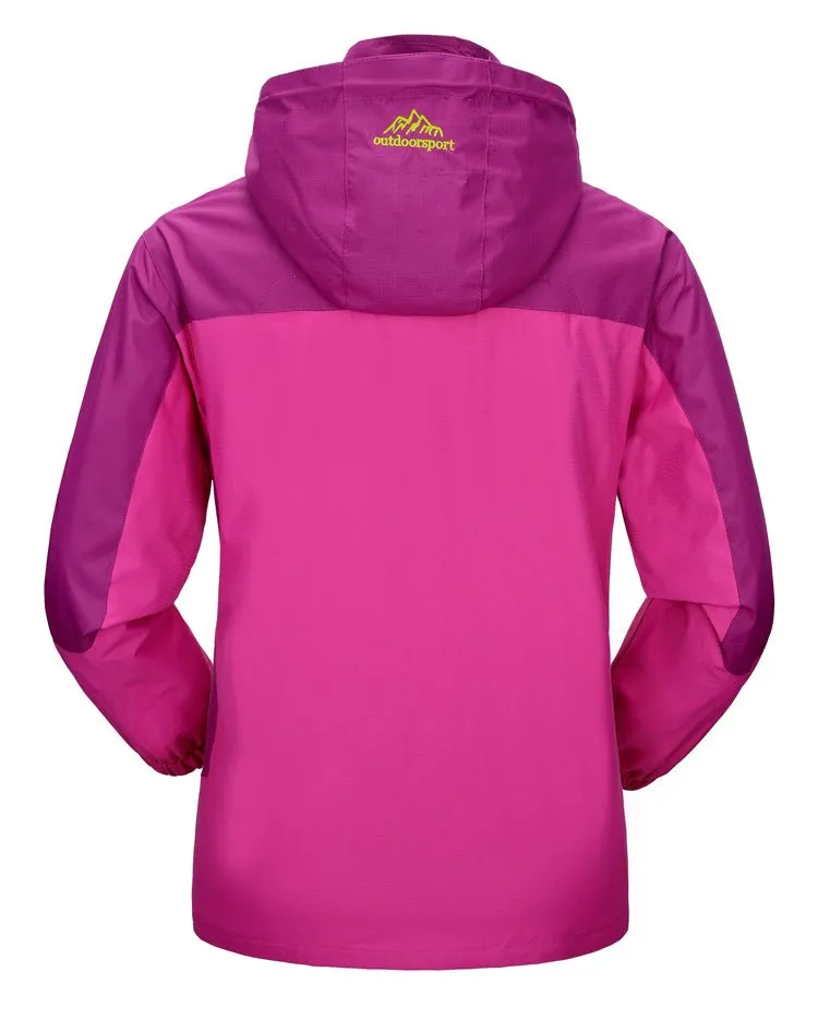 Veste de randonnée imperméable et coupe-vent pour femme 650g Outdoorsport - Kaishika