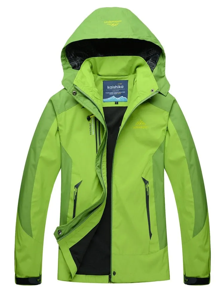 Veste de randonnée imperméable et coupe-vent pour femme 650g Outdoorsport - Kaishika