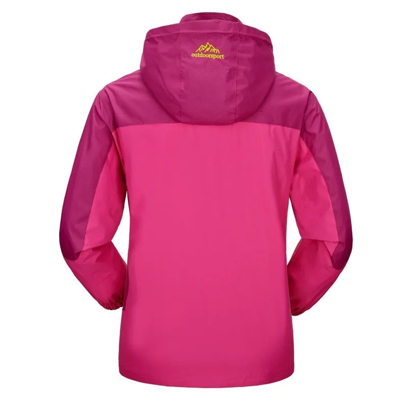 Veste de randonnée imperméable et coupe-vent pour femme 650g Outdoorsport - Kaishika