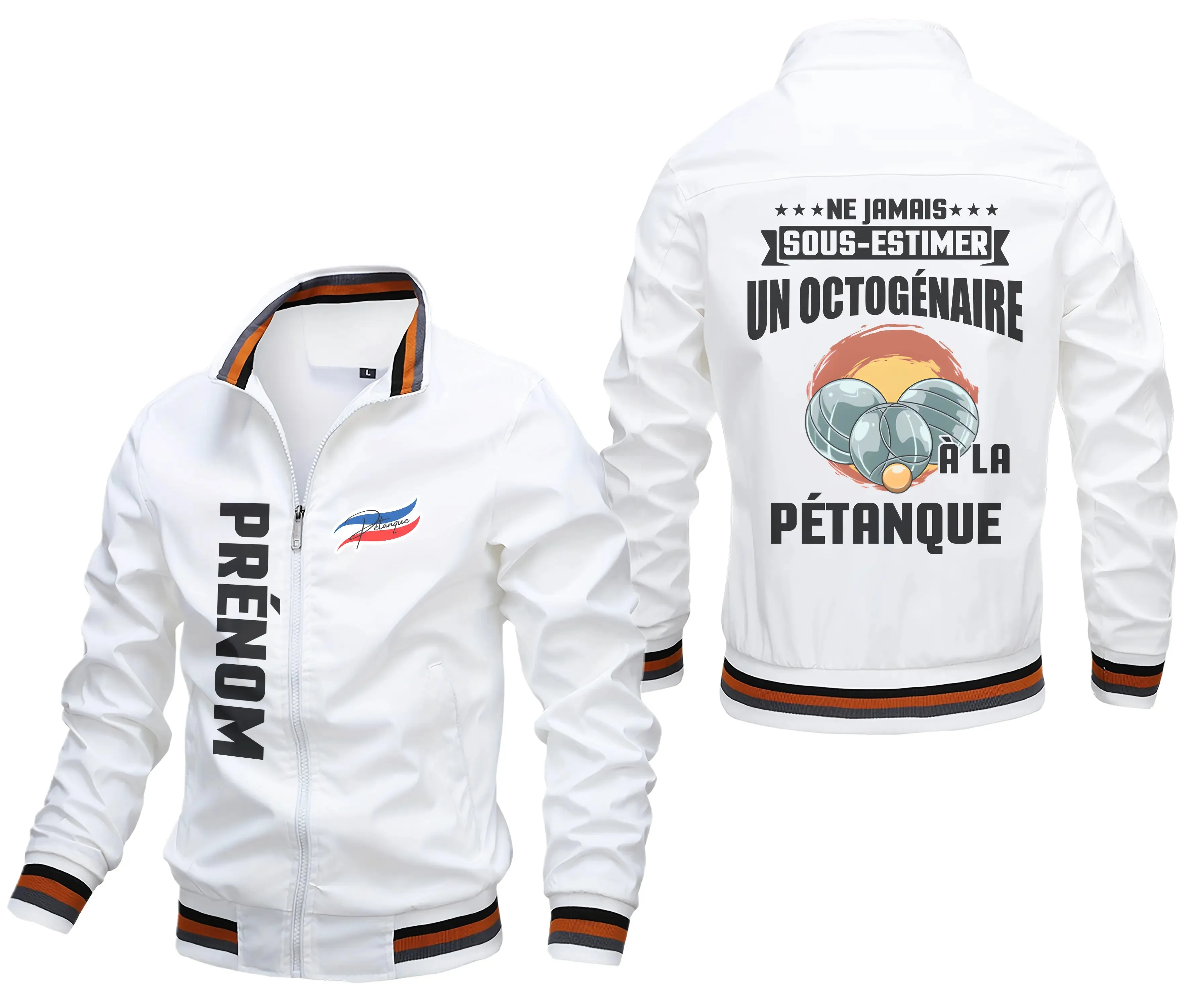 Veste De Sport Pétanque Personnalisée, Ne Jamais Sous Estimer Un Octogénaire  La Pétanque - CT29092362