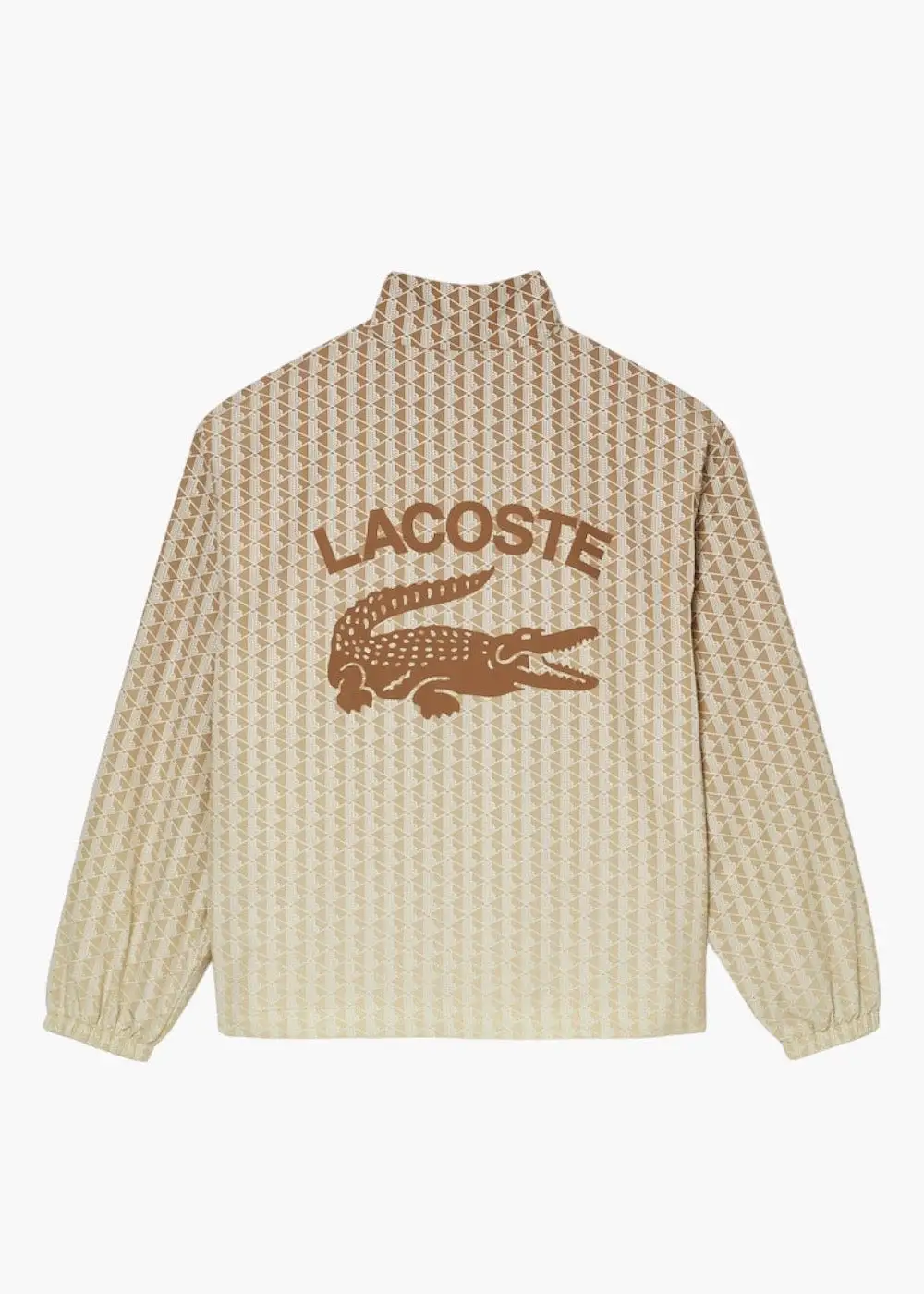 Veste de survêtement Lacoste imprimé monogramme beige