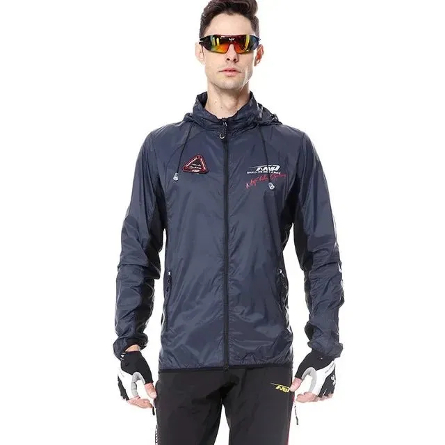 Veste de vélo à capuche ultra-légère / coupe-vent imperméable unisexe MountainPeak MTP - N-1501