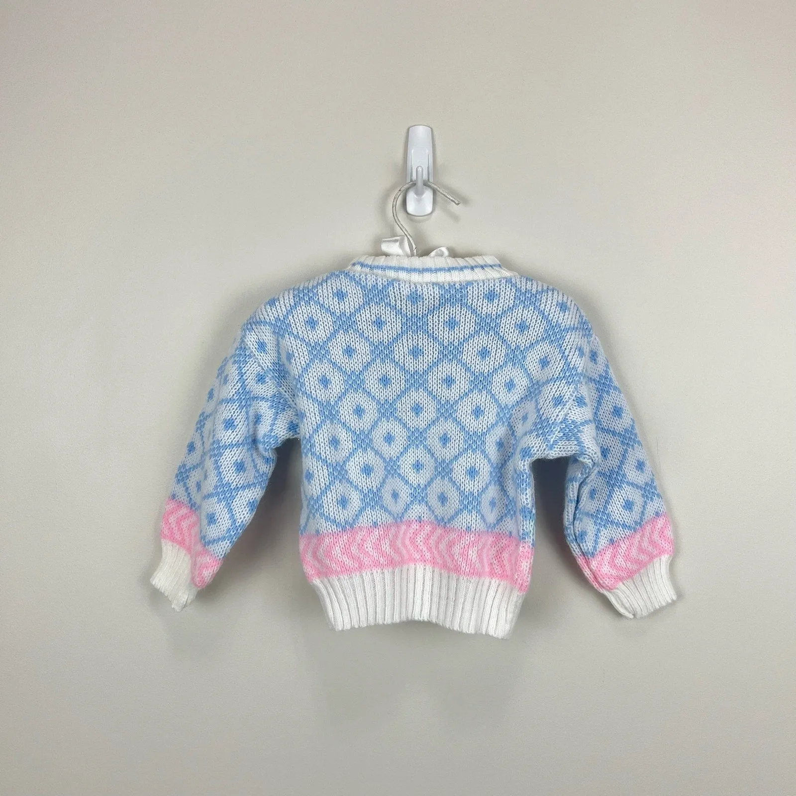 Vintage Kids Classics Pastel Argyle Sweater 3T