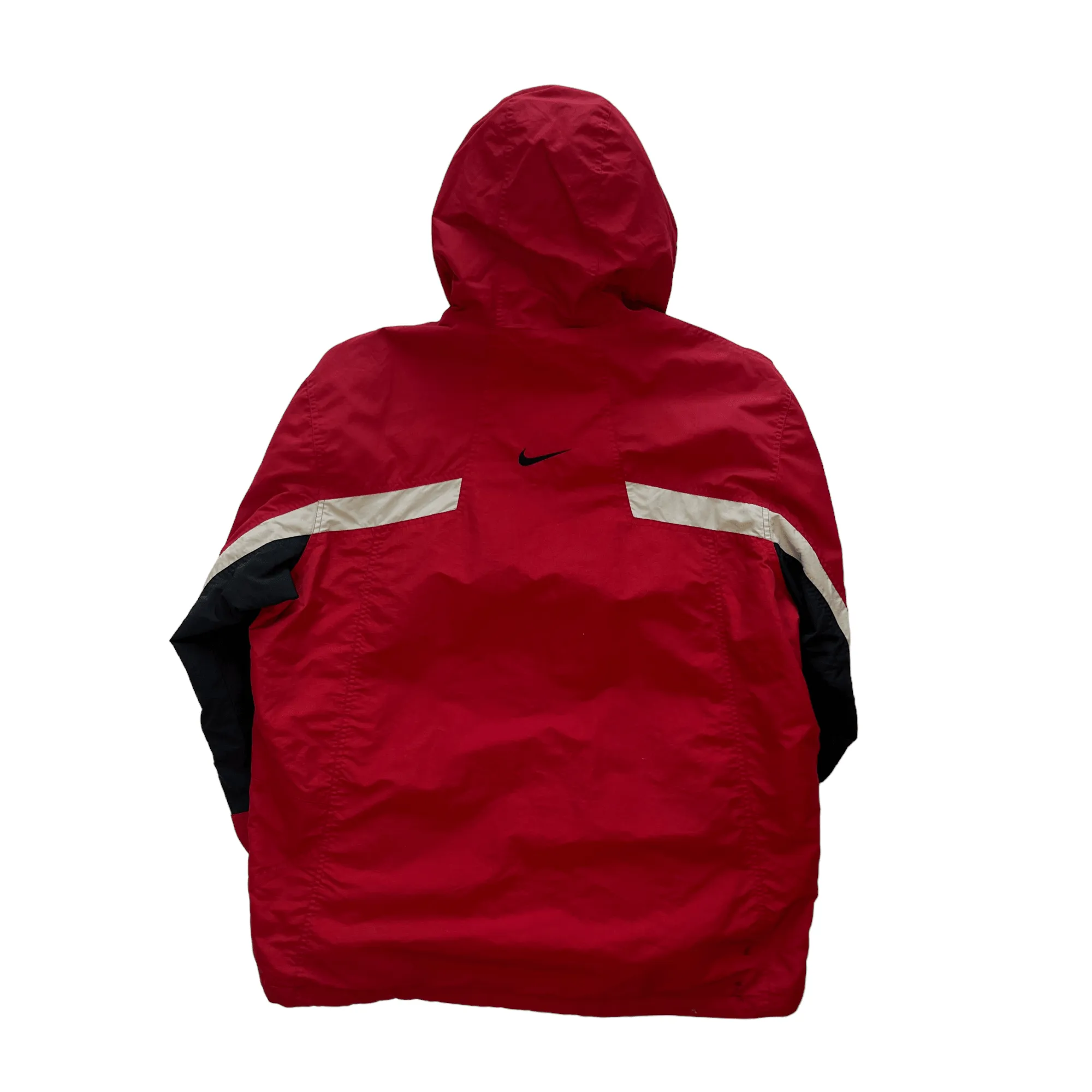 Vintage Red + White Nike Jacket - Extra Large