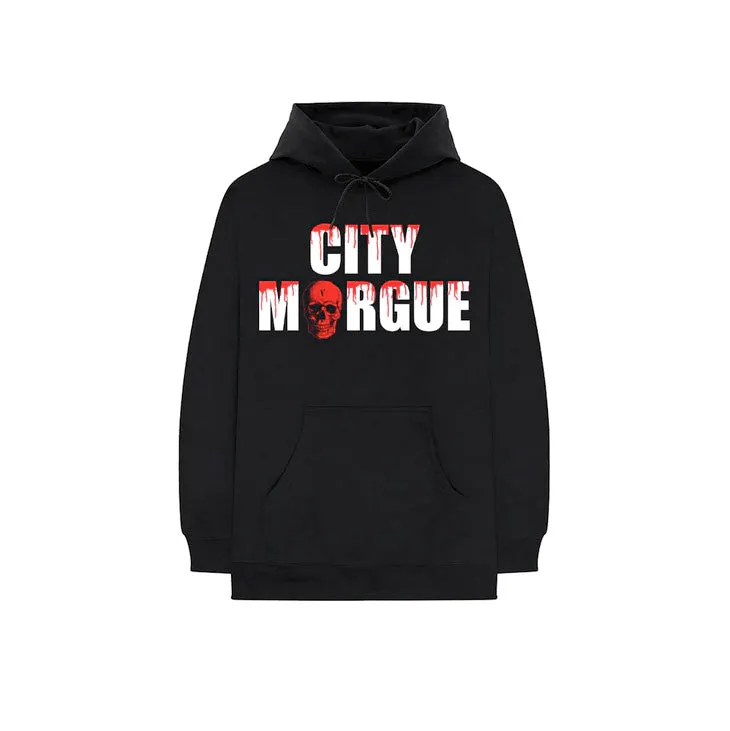 Vlone Mens X City Morgue Dogs Hoodie 838582675 Black/White