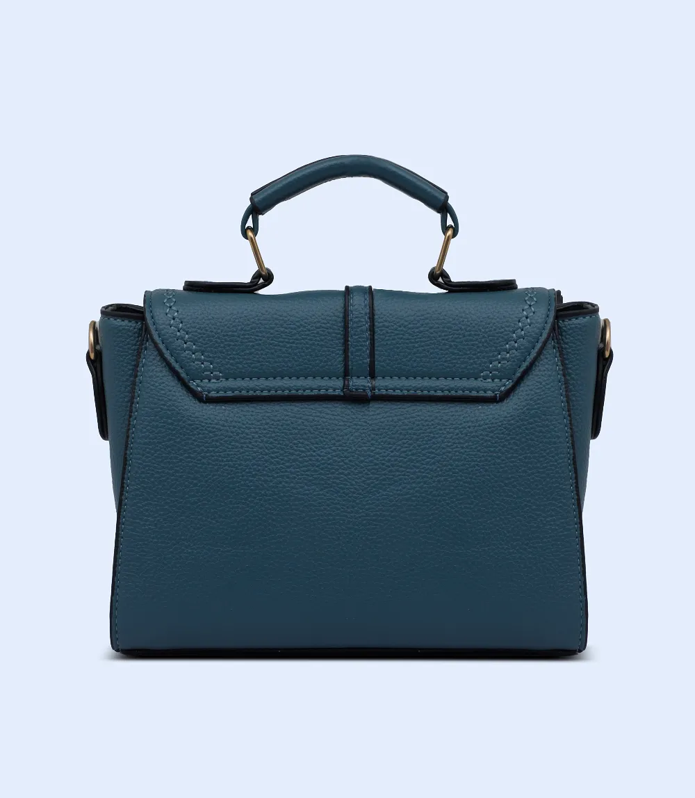 WB2760-BLUE-Women Boxy Bag