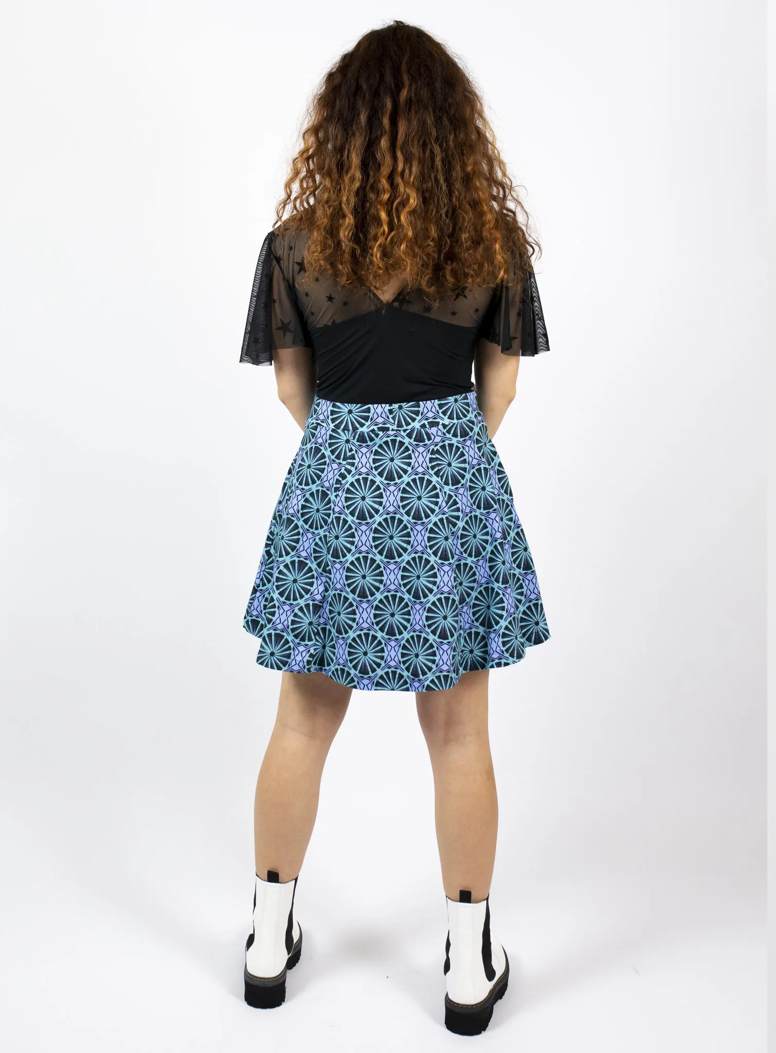 Wheel of Fortune Skirt - Blue