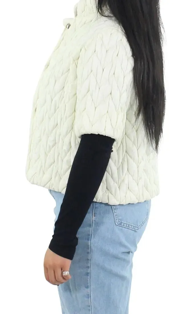 White Padded Coat | ThriftTale