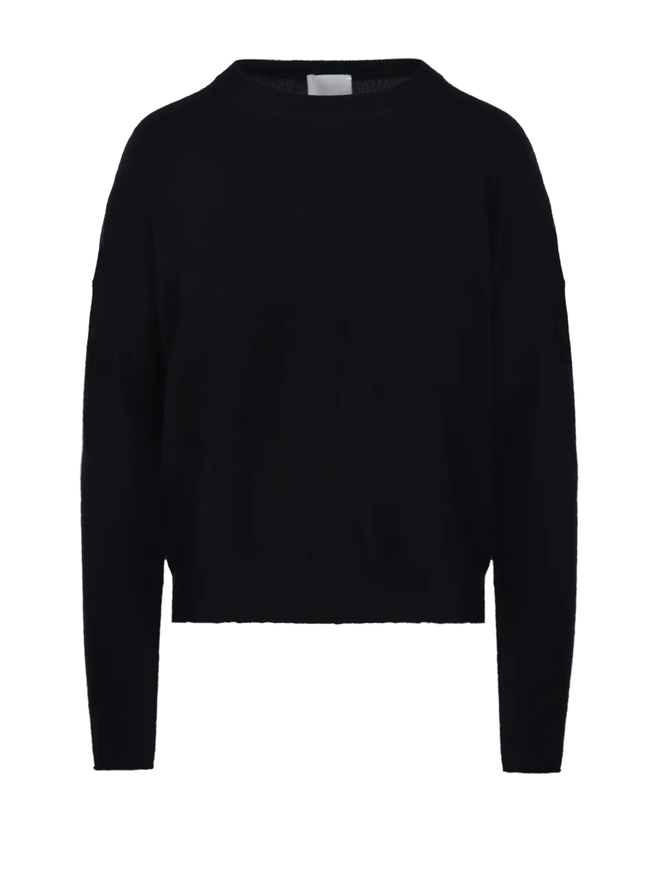 WOMAN ALLUDE BLACK CASHMERE SWEATER